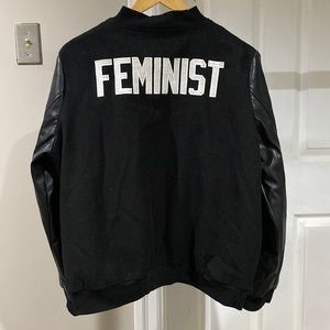 HILARY MACMILLAN Feminist Varsity Jacket